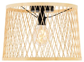 Buitenlamp Landelijke plafondlamp rotan 40 cm IP44 - Calamus Landelijk E27 IP44 Buitenverlichting rond