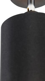 Moderne opbouwspot zwart kantelbaar - Lofty