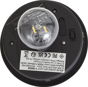 Modern buiten paaltje groen met ribbelglas incl. LED solar IP65 - Ribble Mushroom