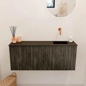 Mondiaz Joya 100cm toiletmeubel shadow met wastafel faye rechts zonder kraangat urban