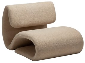 Dan-Form Dubna Design Lounge Stoel Boucle Frosted Almond