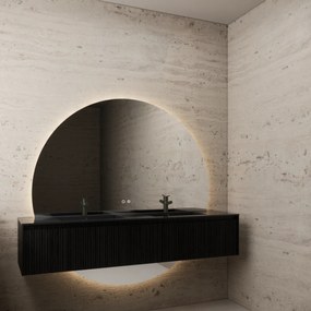 Gliss Design Lios tweedelige ronde spiegel 160cm voor badmeubel