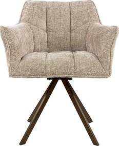 Draaibare Eetkamerstoel Zandkleur