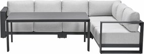 Garden Impressions Malakka lounge dining set 5-delig - valley sand