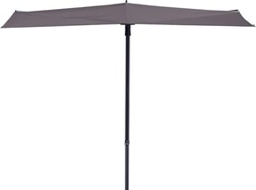 Madison Sun Wave stokparasol 270x150 cm - taupe