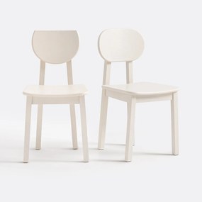 Set van 2 stoelen in essenhout , Tribal