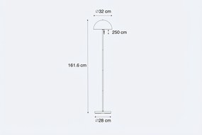 Buiten Vloerlamp Mushroom Wit Oplaadbaar -staps Dimbaar - Keira Kunststof /Staal Wit