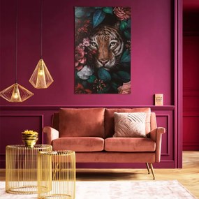 Kare Design Tiger In Flower Schilderij Jungle Tijger