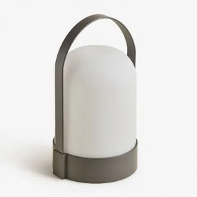 Draadloze Led-buiten Tafellamp Agnese Gris Granito - Sklum