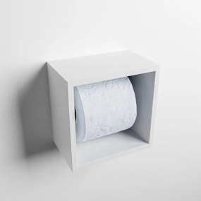 Mondiaz Easy Cube toilet rolhouder 16x16cm talc