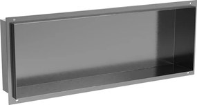 Mexen X-Wall-NR nisvak plank zonder flange 60 x 20 cm, geborsteld grijs - 19E1602010