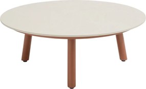 Taste by 4 Seasons Salute salontafel Spicy met rond keramisch tafelblad Ø 80 cm (H 30 cm) Loungetafel   beige weerbestendig
