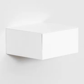 Drijvend Nachtkastje Van Mdf Florens Wit & ↔︎ 30 Cm - Sklum