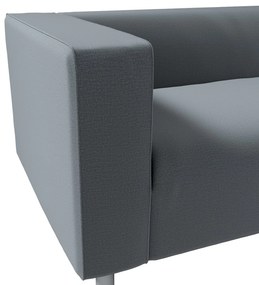 Dekoria IKEA zitbankhoes voor Klippan 2-zitsbank, donkergrijs