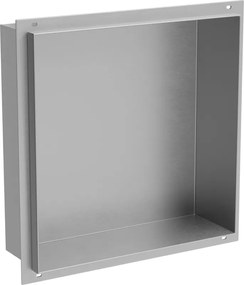 Mexen X-Wall-NR wandplank zonder flens 30 x 30 cm, inox - 1911303010