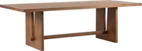 Stijlvolle Walnoot Eettafel 240 - 240 X 110cm.