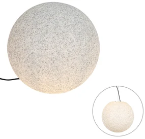 Moderne buitenlamp grijs 45 cm IP65 - Nura Modern E27 IP65 Buitenverlichting bol / globe / rond