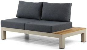 Loungeset 5 personen Aluminium/Teak Taupe Lifestyle Garden Furniture Vittoria