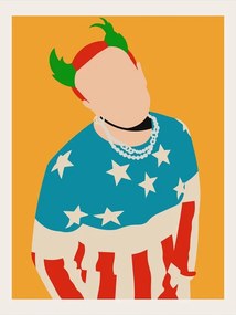 Ilustratie Keith Flint Minimalist Pop Art, Retrodrome