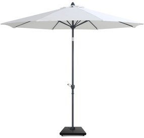 Camello Valerio Stokparasol M (excl. Voet) Aluminium Wit