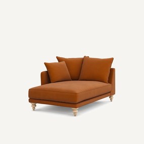 Longchair van linnen fluweel, LAZARE