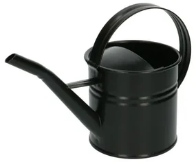 Gieter, zink, mat zwart, 0,9 l