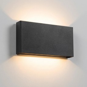 Elroy Up en Down Muurlamp Zwart Medium