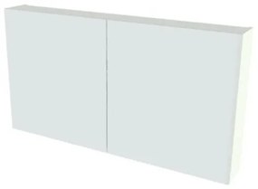 Nemo Spring Nebulo luxe spiegelkast - 140x65x17.8cm cm - 4 dubbelzijdige spiegeldeuren - glazen leggers - met stopcontact - zonder schakelaar - kleur: White Matt 20054342