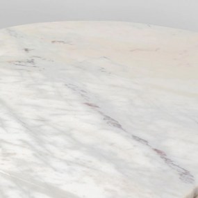 Kare Design Glenn Ovale Kast Zwart Met Wit Marmer - 100x45x138cm.