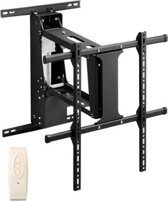 VEVOR Gemotoriseerde tv-muurbeugel voor tv's van 813 tot 1651 mm, elektrisch verstelbare en neerklapbare standaard met max. VESA 60 x 60 cm, geschikt voor tv's tot 40 kg