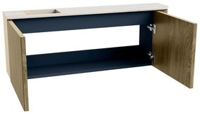 Mondiaz Joya DLux 110cm toiletmeubel ronding rechts dusk met wastafel faye links zonder kraangat meli