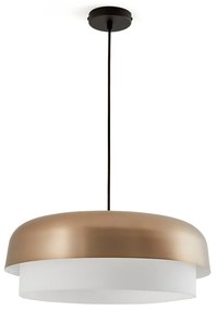 Metalen hanglamp met mokka afwerking, Clepsos