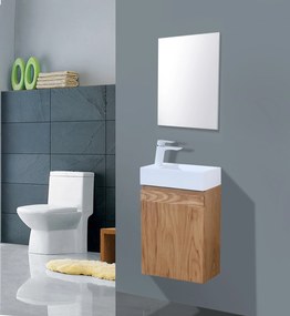 Lambini Designs Orion houten eiken toiletkast links