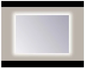 Sanicare Q-mirrors spiegel zonder omlijsting / PP geslepen 90 cm. rondom Ambiance warm white leds