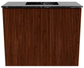 Mondiaz Joya DLux 50cm toiletmeubel ruby met wastafel faye midden zonder kraangat lava