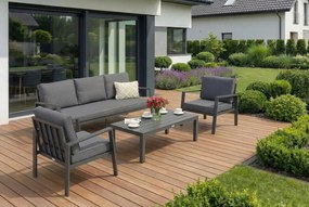 Zakintos Coffee 5 antraciet Garden Point technorattan set