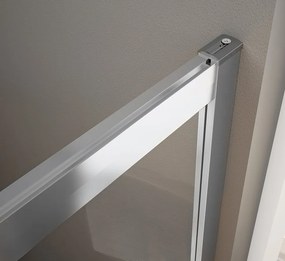 Bruckner Borg kwartronde douchecabine 90x90x195cm chroom