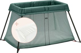 Reisbed light met hoeslaken