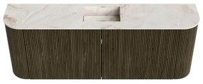 Mondiaz Joya DLux 115cm toiletmeubel ronding links/rechts shadow met wastafel faye midden zonder kraangat frappe