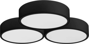 Plafondlamp APP878-C Triple Zwart 3x40cm