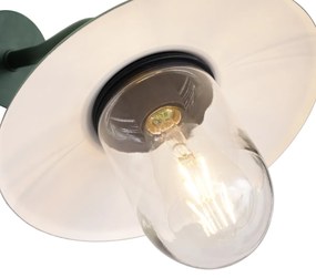 Buitenwandlamp donker groen IP44 - Munich Industriele / Industrie / Industrial E27 IP44 Buitenverlichting