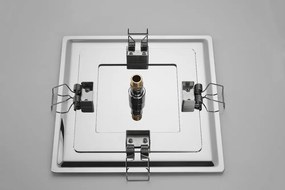 Saniclear Plus inbouw regendouche met inbouw douchekop 30x30cm chroom