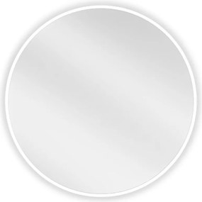 Mexen Loft rond badkamer spiegel 60 cm, witte lijst - 9850-060-060-000-20