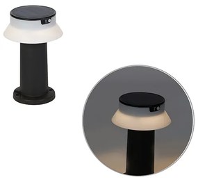 Staande buitenlamp zwart incl. LED met dimmer IP55 solar - Felice Modern Buitenverlichting