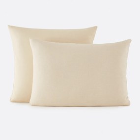 Dubbelzijdige kussensloop in gewassen linnen en gewassen katoen, Annaba