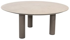 Donato low dining tuintafel met 3 poten 160xH69 cm printed ceramic terre Taste 4SO