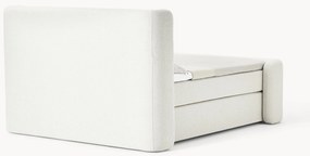 Bouclé boxspring bed Perla