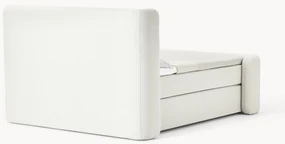 Bouclé boxspring bed Perla