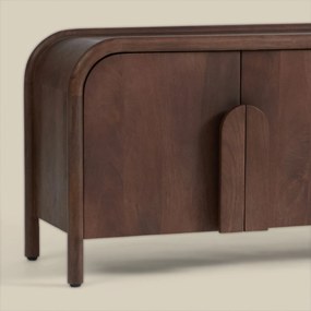 Design Tv-meubel Hout Met Ronde Hoeken 160 Cm - 160x40x55cm.