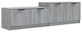 vidaXL Tv-meubel 158,5x36x45 cm bewerkt hout grijs sonoma eikenkleurig